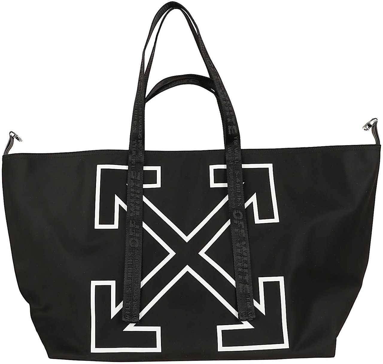 OFF-WHITE OFF WHITE HERITAGE DAY OFF TOTE L BLACK - WHITE Zwart