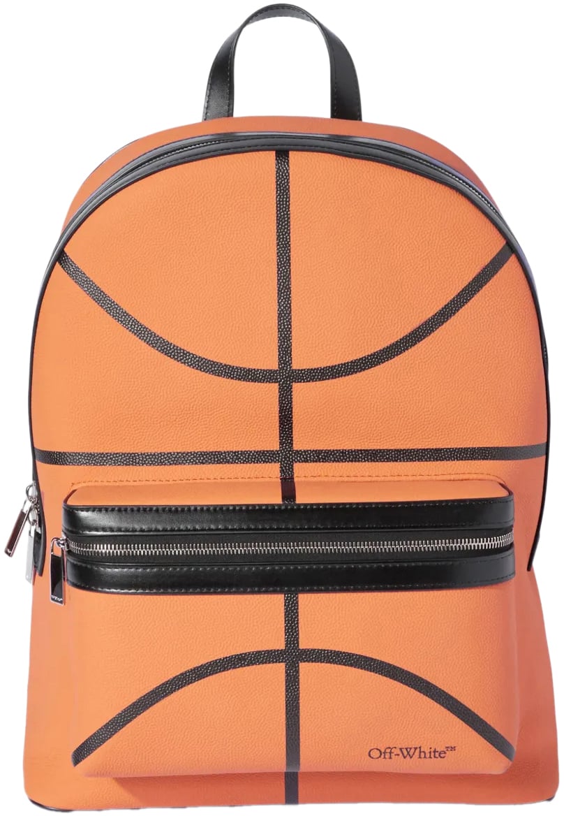 OFF-WHITE Basket Round Logo Backpack Oranje