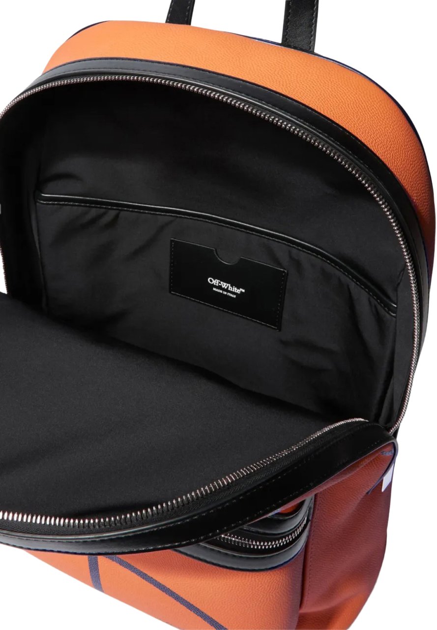 OFF-WHITE Basket Round Logo Backpack Oranje
