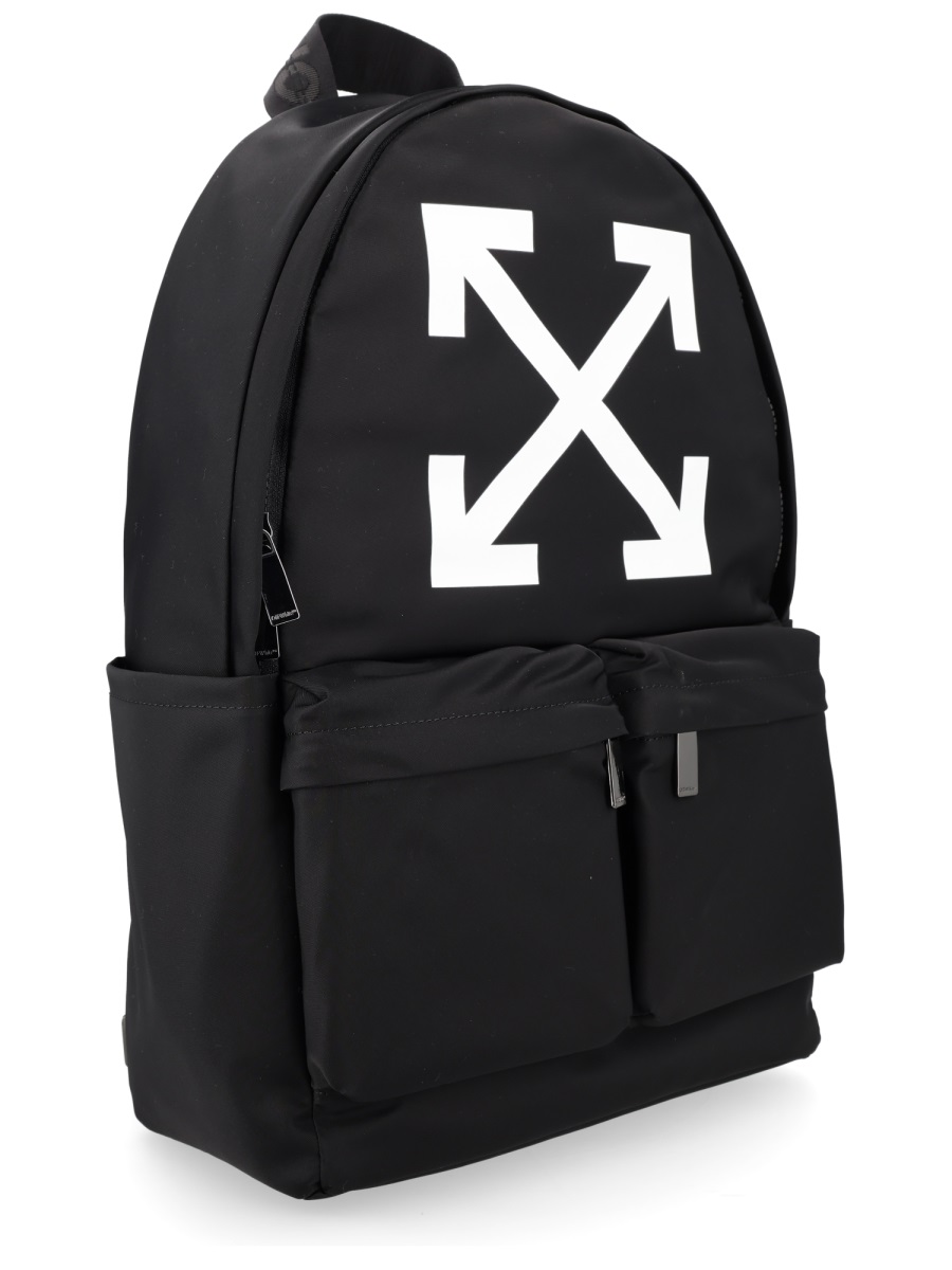 OFF-WHITE Full Arrow Polyamide Graphic Backpack Zwart