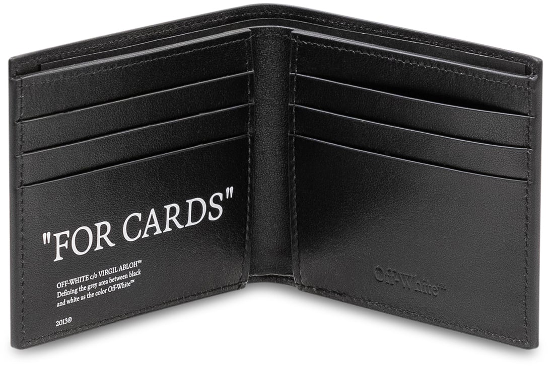 OFF-WHITE Portafoglio con Stampa Frontale Zwart