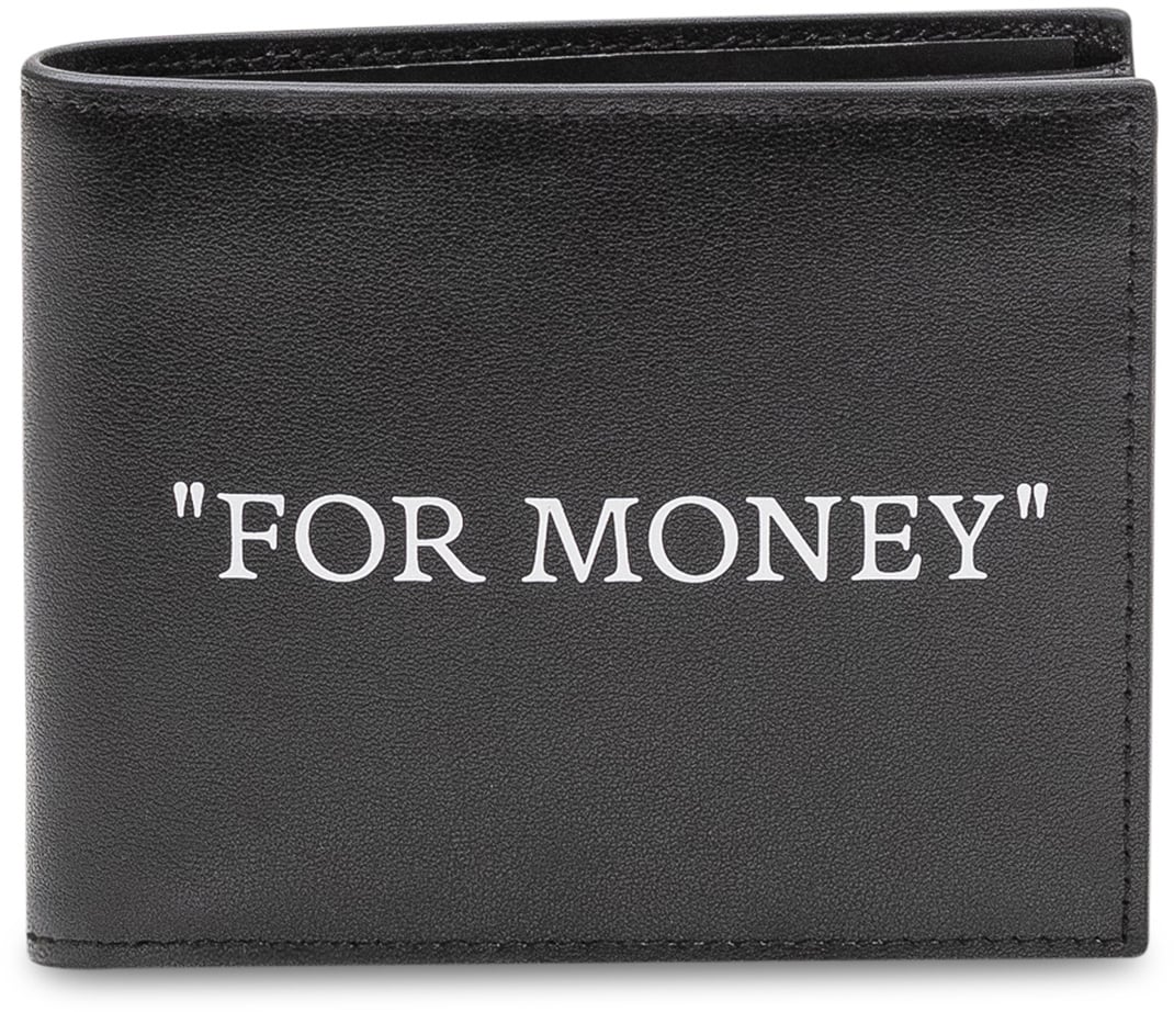 OFF-WHITE Portafoglio con Stampa Frontale Zwart