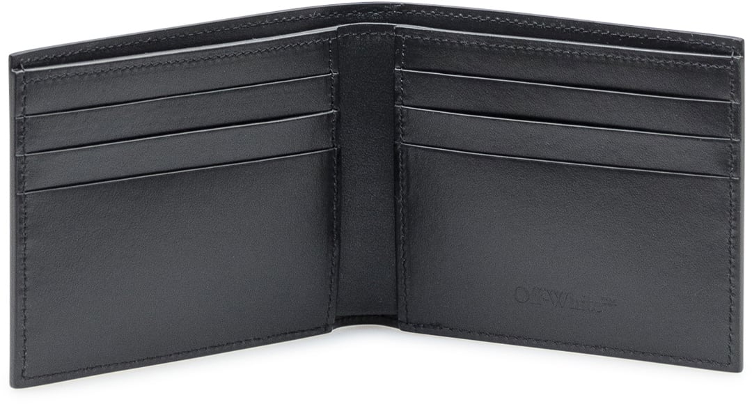 OFF-WHITE Portafoglio Off-White Jitney Quote Bifold Nero Zwart