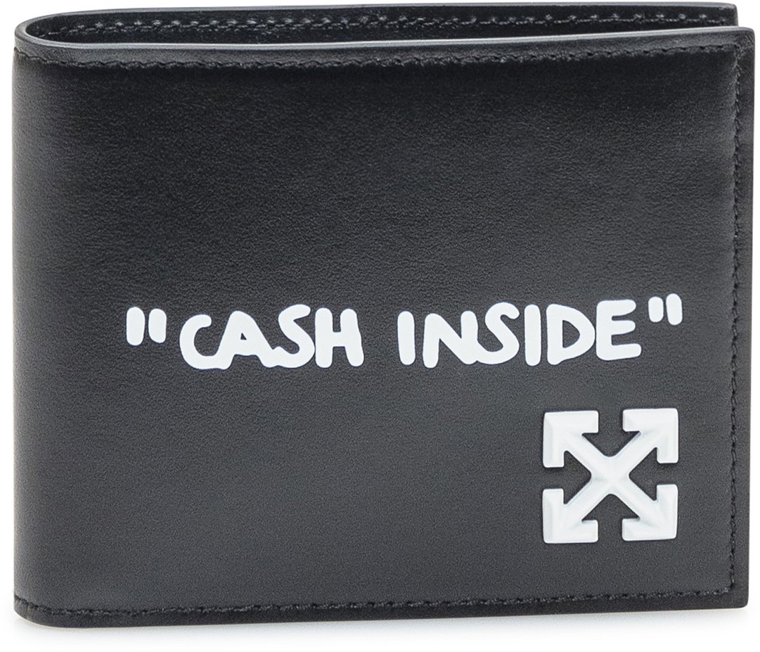OFF-WHITE Portafoglio Off-White Jitney Quote Bifold Nero Zwart