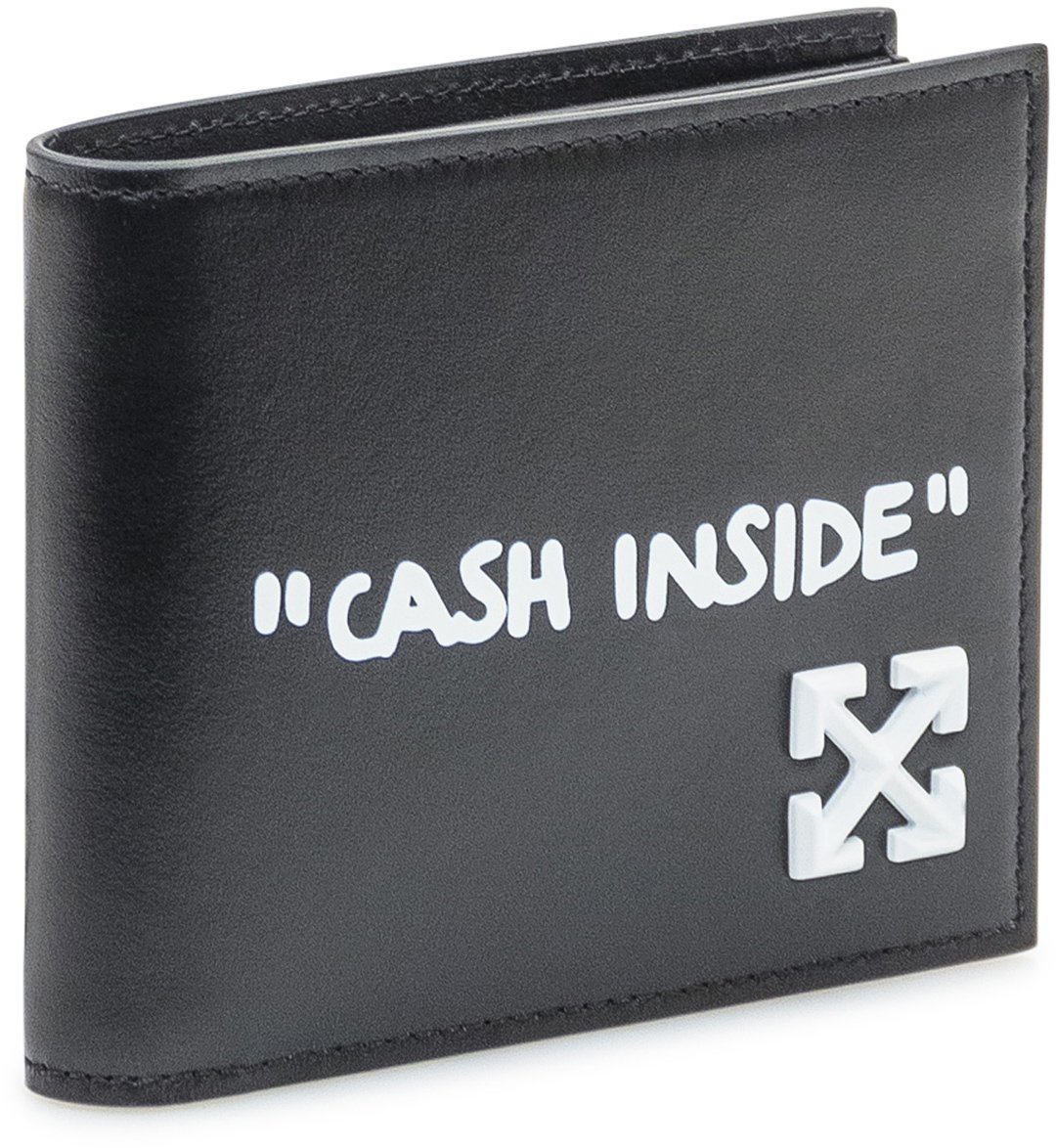 OFF-WHITE Portafoglio Off-White Jitney Quote Bifold Nero Zwart