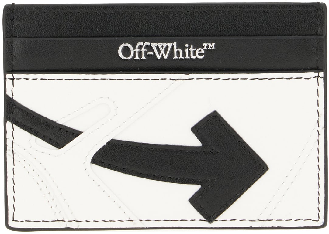 OFF-WHITE Off White Two-tone leather card holder Divers