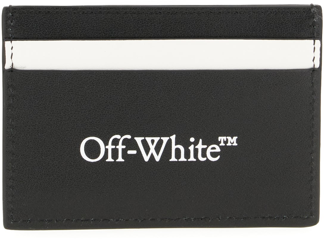 OFF-WHITE Off White Two-tone leather card holder Divers