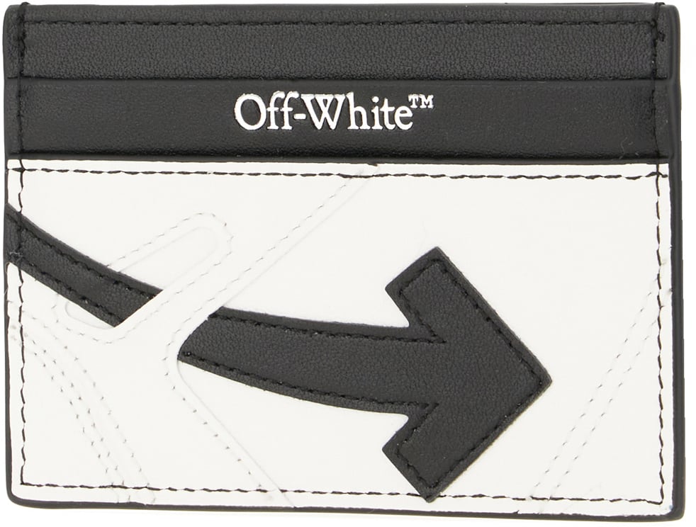 OFF-WHITE Off White Two-tone leather card holder Divers