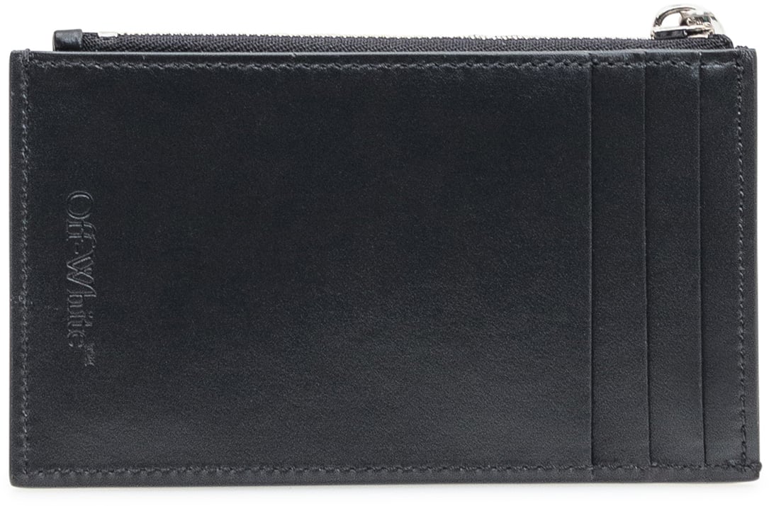 OFF-WHITE Portacarte Off-White Cash Inside Nero Zwart
