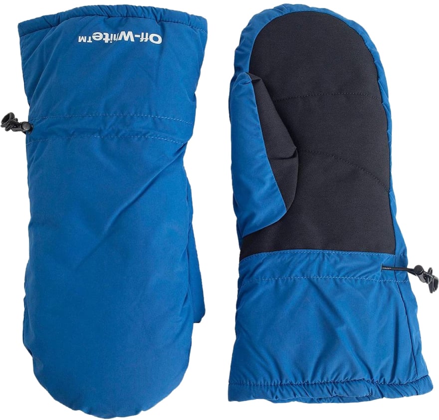 OFF-WHITE Bounce Logo Ski Mittens Gloves Blauw
