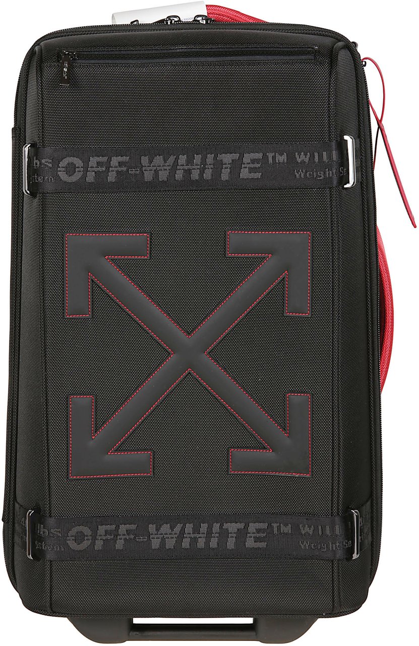 OFF-WHITE Arrow Cabin Soft Trolley Black Zwart