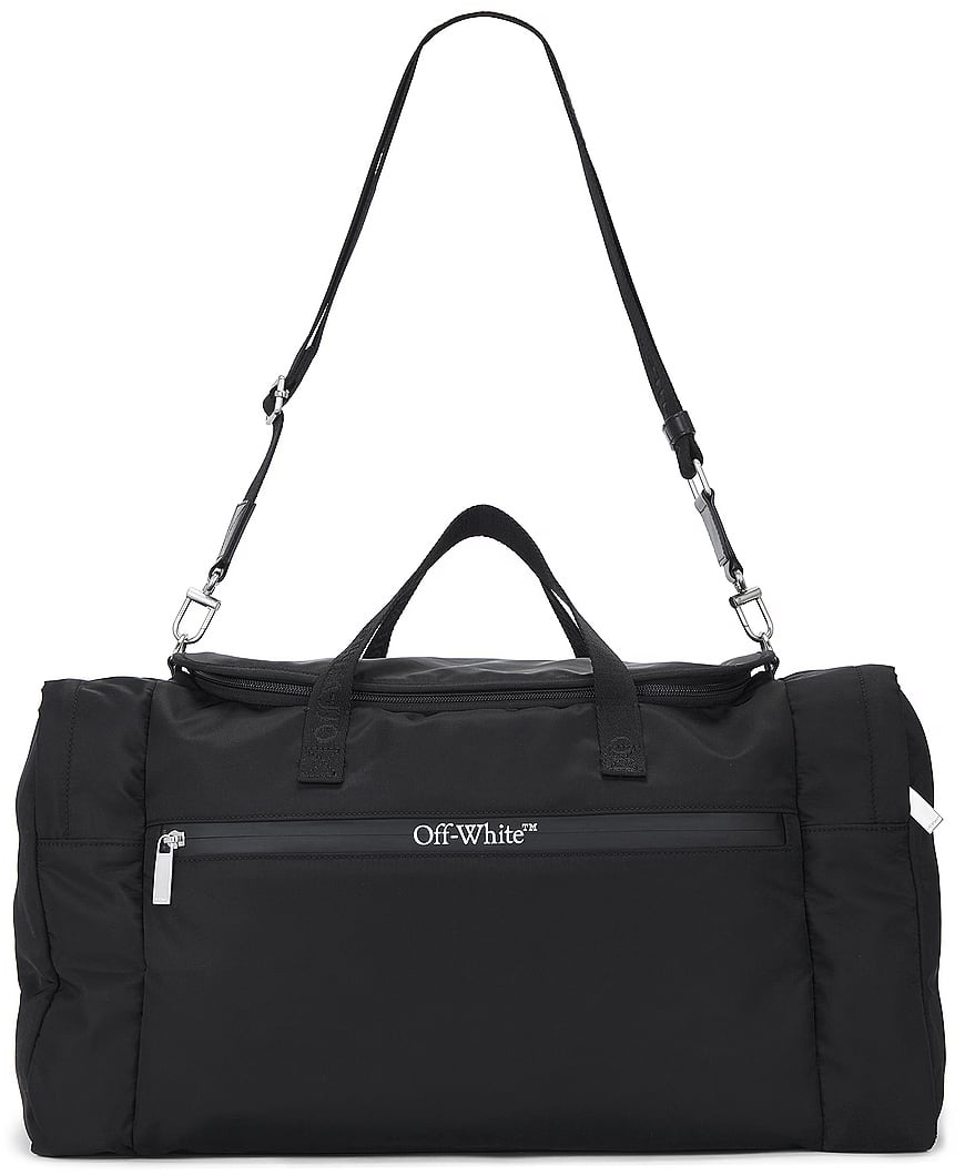 OFF-WHITE Outdoor Weekender Logo Duffle Bag Zwart