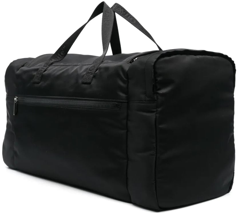 OFF-WHITE Outdoor Weekender Logo Duffle Bag Zwart