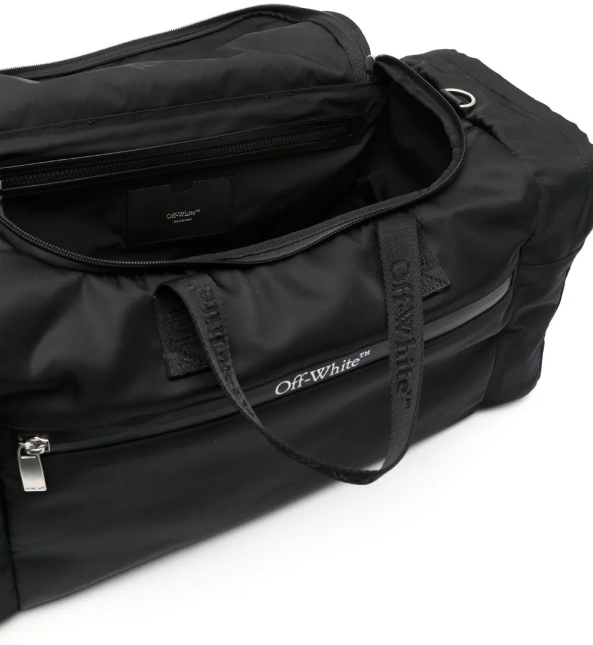 OFF-WHITE Outdoor Weekender Logo Duffle Bag Zwart