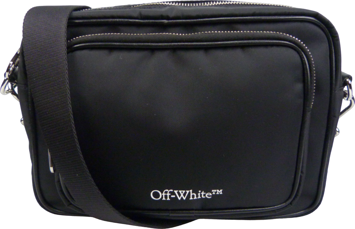 OFF-WHITE Borsa a tracolla nera Zwart