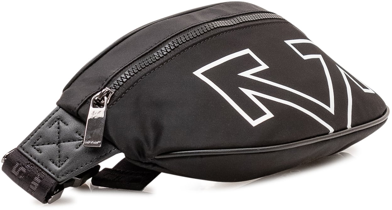 OFF-WHITE Marsupio con Zip e Logo Grafico Zwart