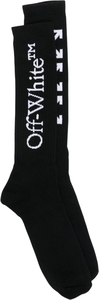 OFF-WHITE Calzini Core Bookish Arrow neri Zwart