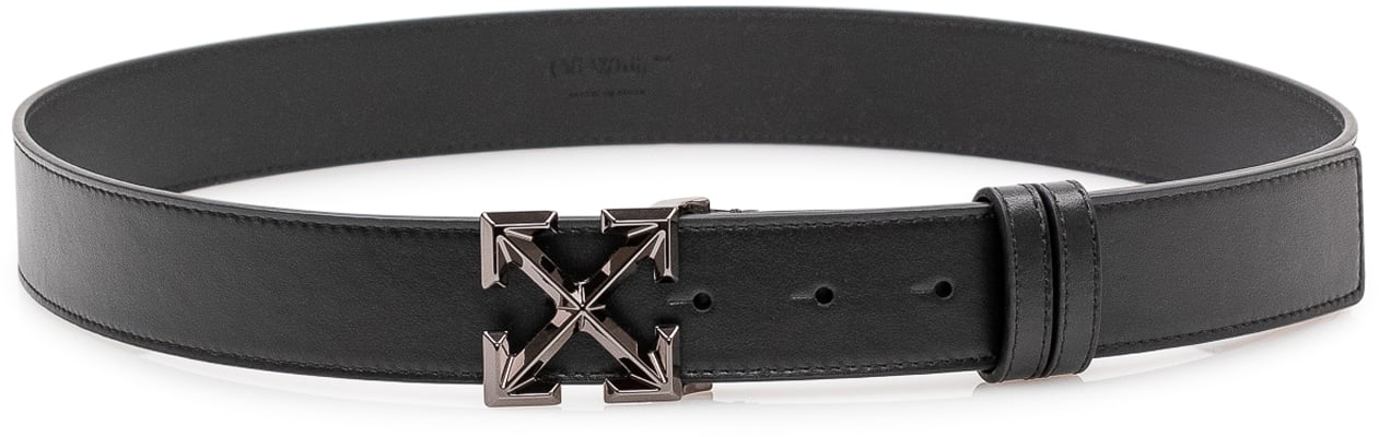 OFF-WHITE Cintura con Fibbia in Metallo Zwart