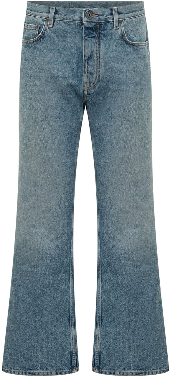 OFF-WHITE Jeans Half Arrow Slim Fit Blauw