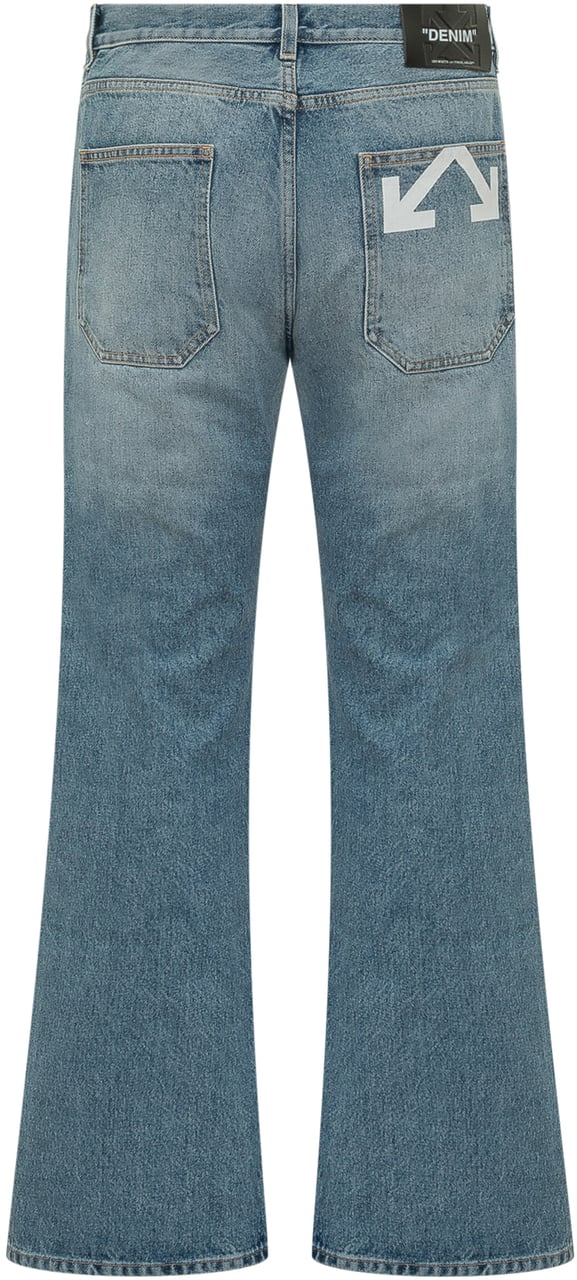 OFF-WHITE Jeans Half Arrow Slim Fit Blauw