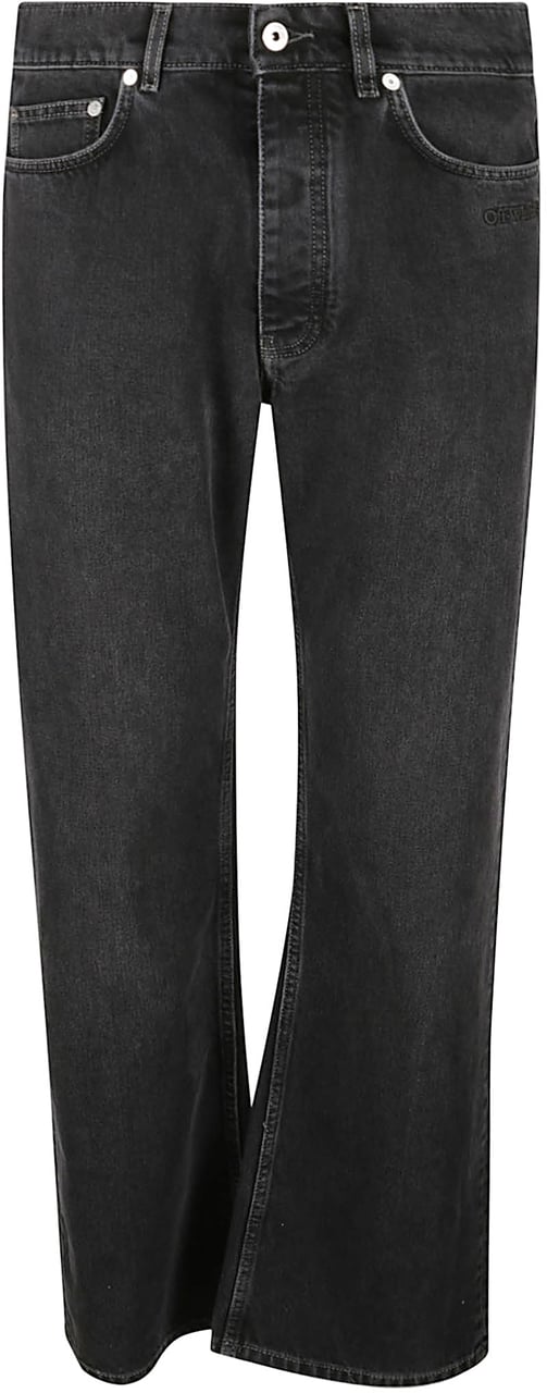 OFF-WHITE Script Logo 90s Skate Jeans Black Zwart