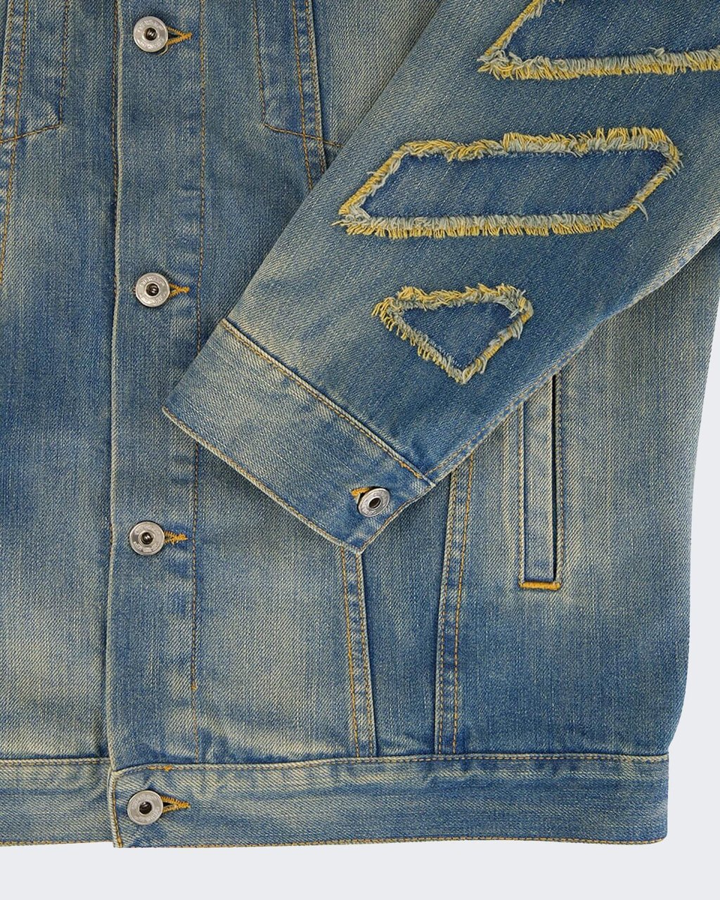 OFF-WHITE Heren Diag Patch Skate Denim Blauw