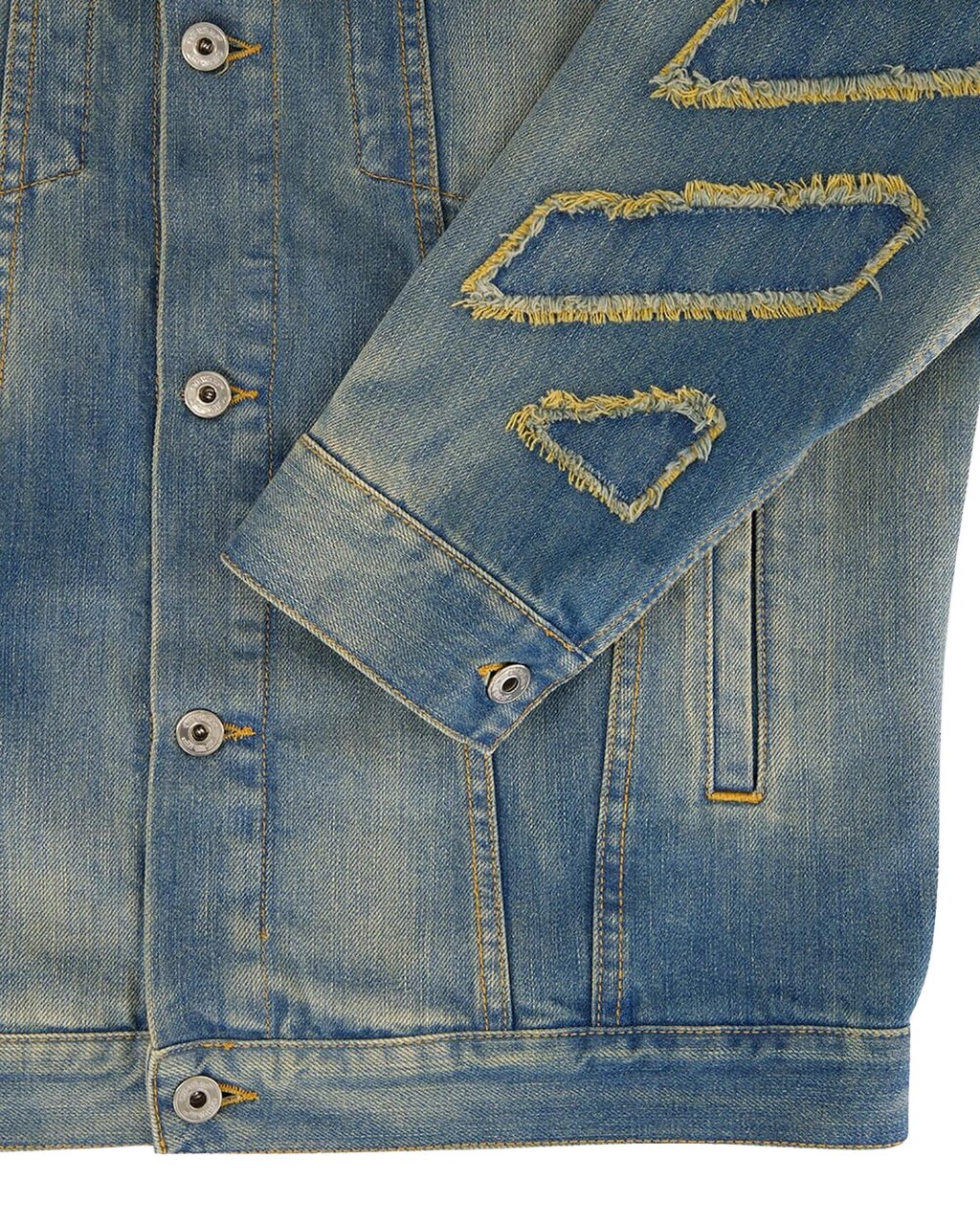 OFF-WHITE Heren Diag Patch Skate Denim Blauw