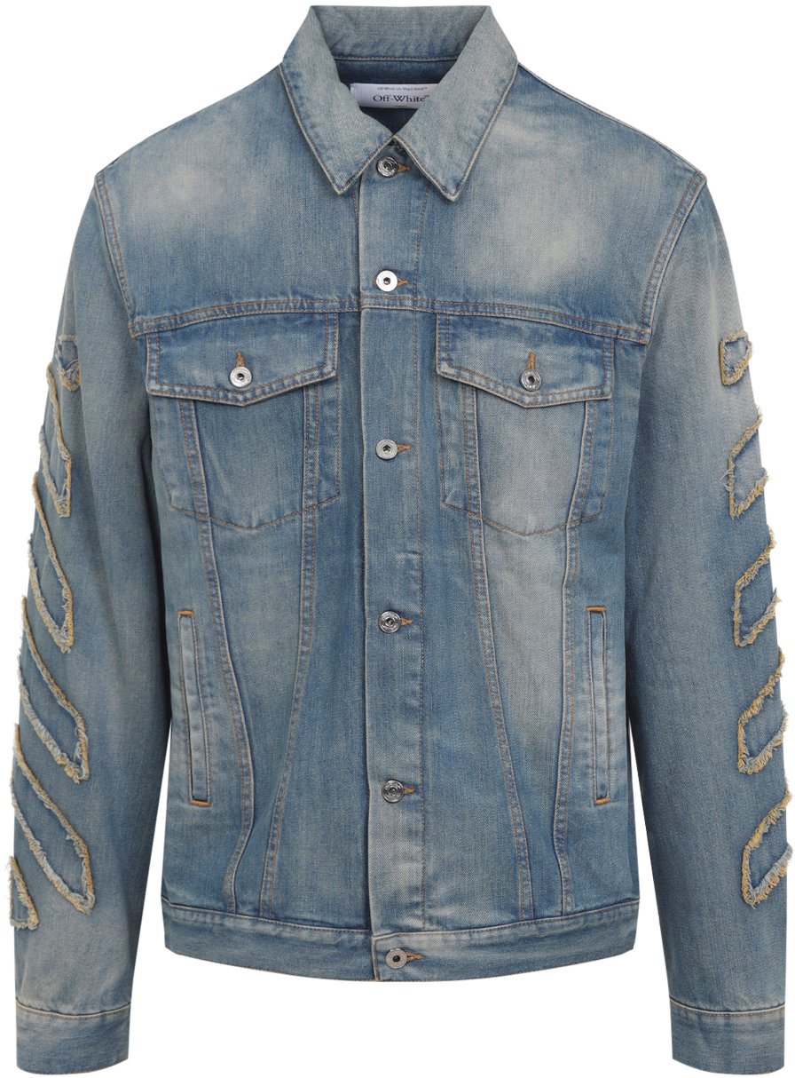 OFF-WHITE OFF WHITE OMYE09BF25DEN001 Blauw