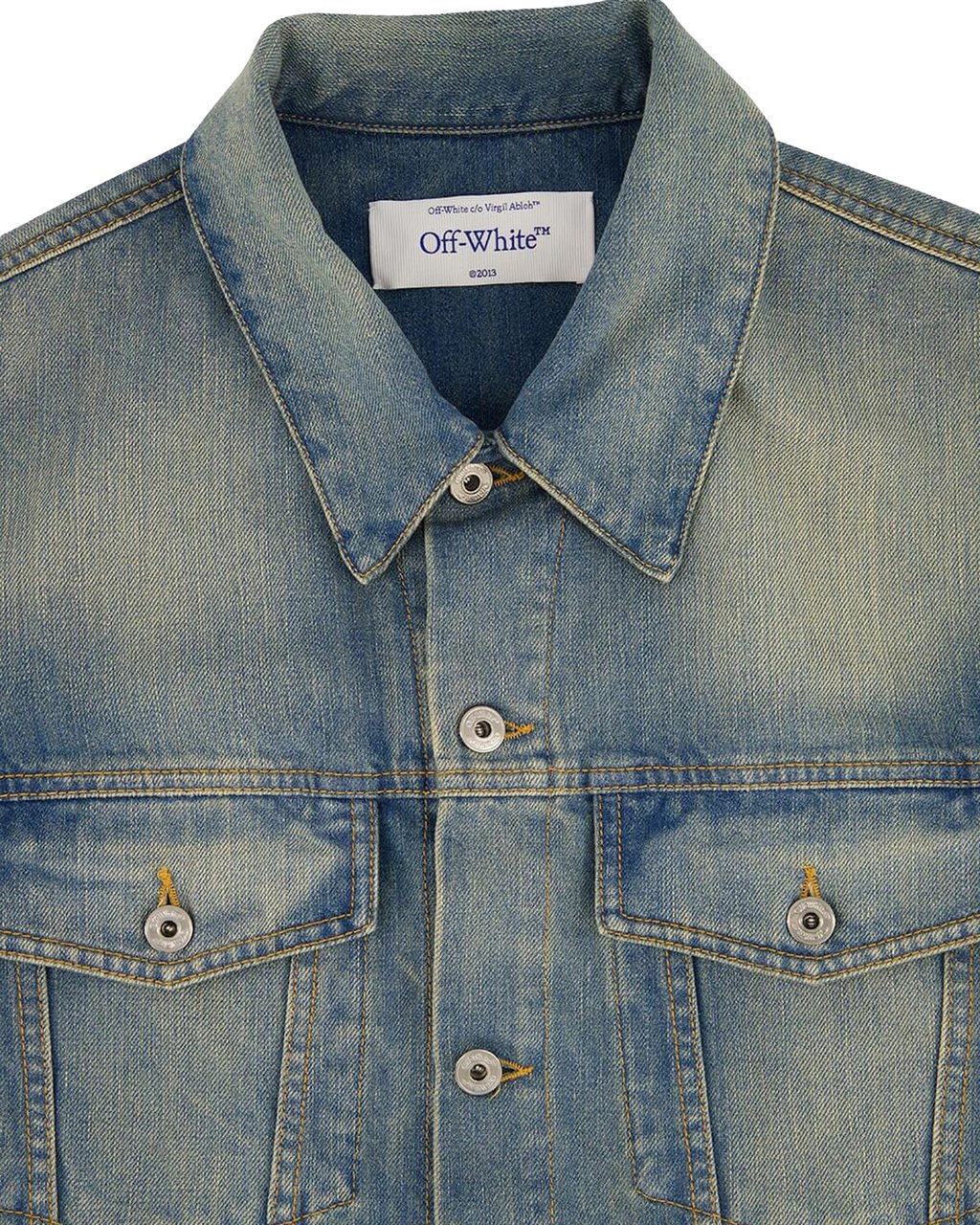 OFF-WHITE Heren Diag Patch Skate Denim Blauw