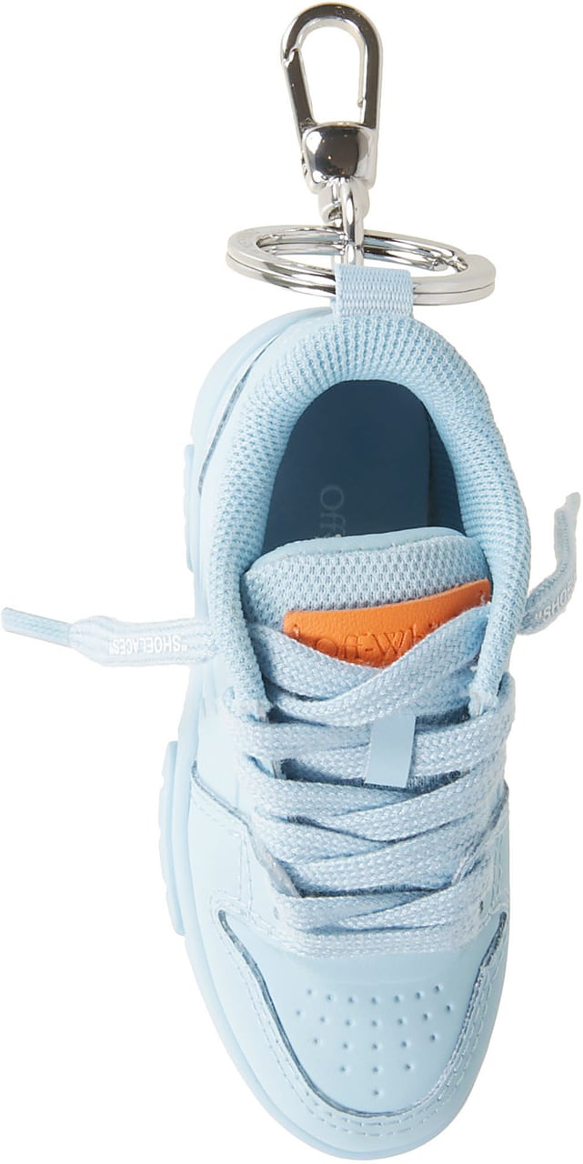 OFF-WHITE Ooo Keyring Blue Blauw