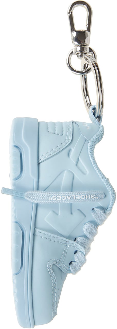 OFF-WHITE Ooo Keyring Blue Blauw