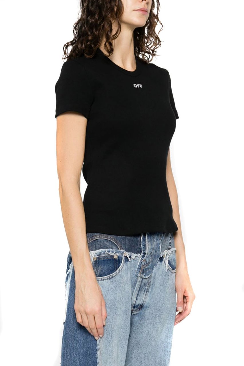OFF-WHITE T-shirt Black Zwart