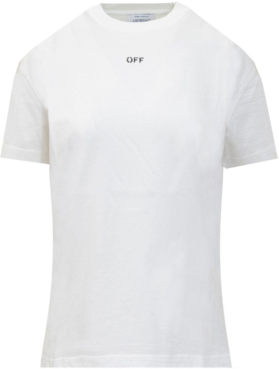 OFF-WHITE T-Shirt Diagonal Wit