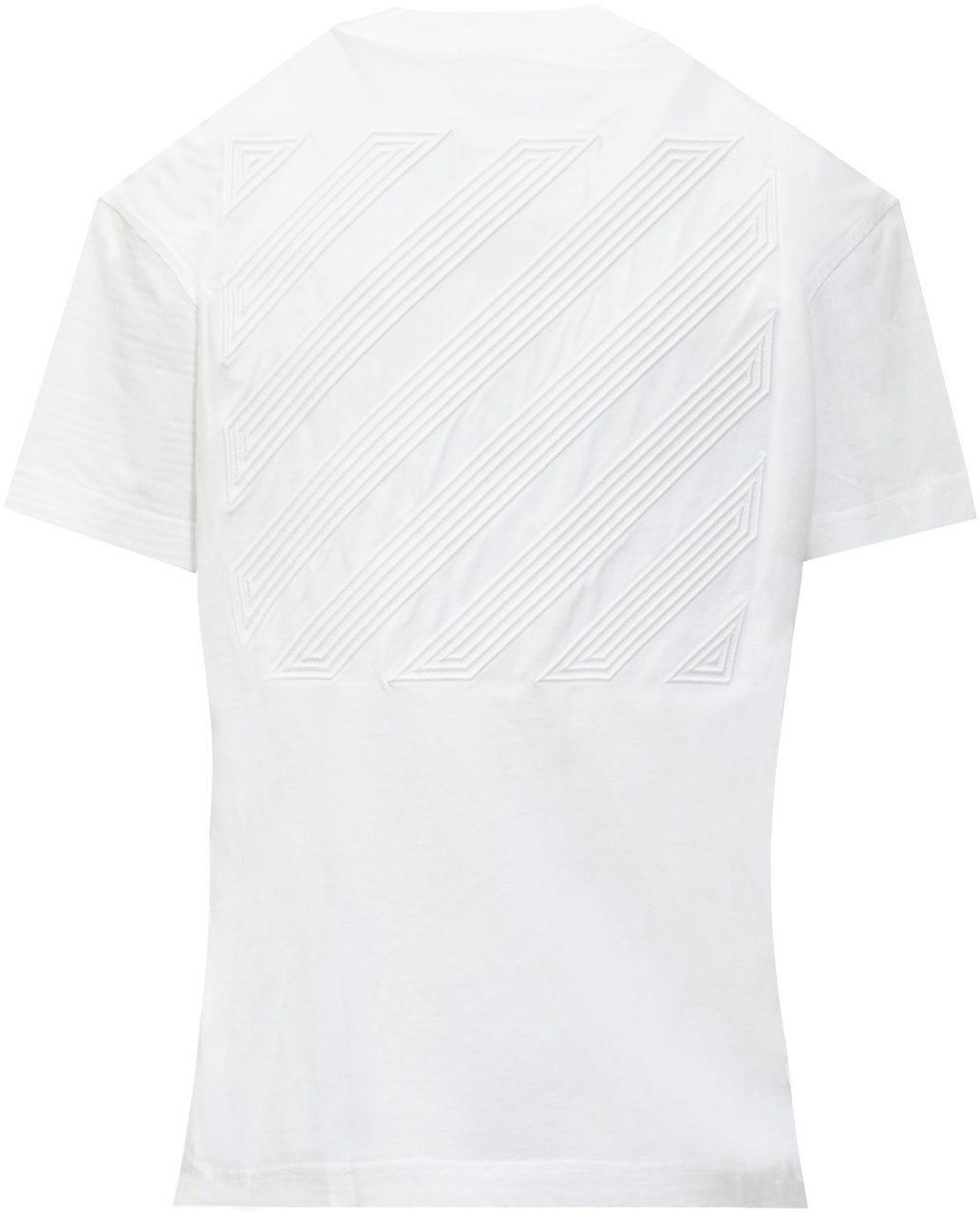 OFF-WHITE T-Shirt Diagonal Wit