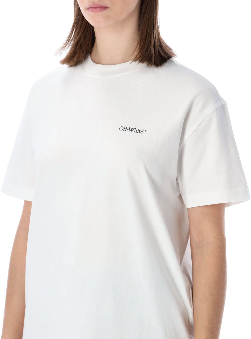 OFF-WHITE Tshirt Flower Bianco Wit