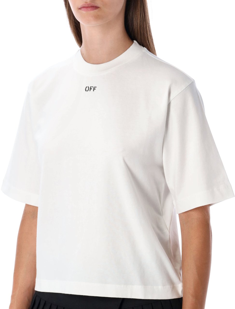 OFF-WHITE Arrow Flower Boxy Tee Bianco Wit