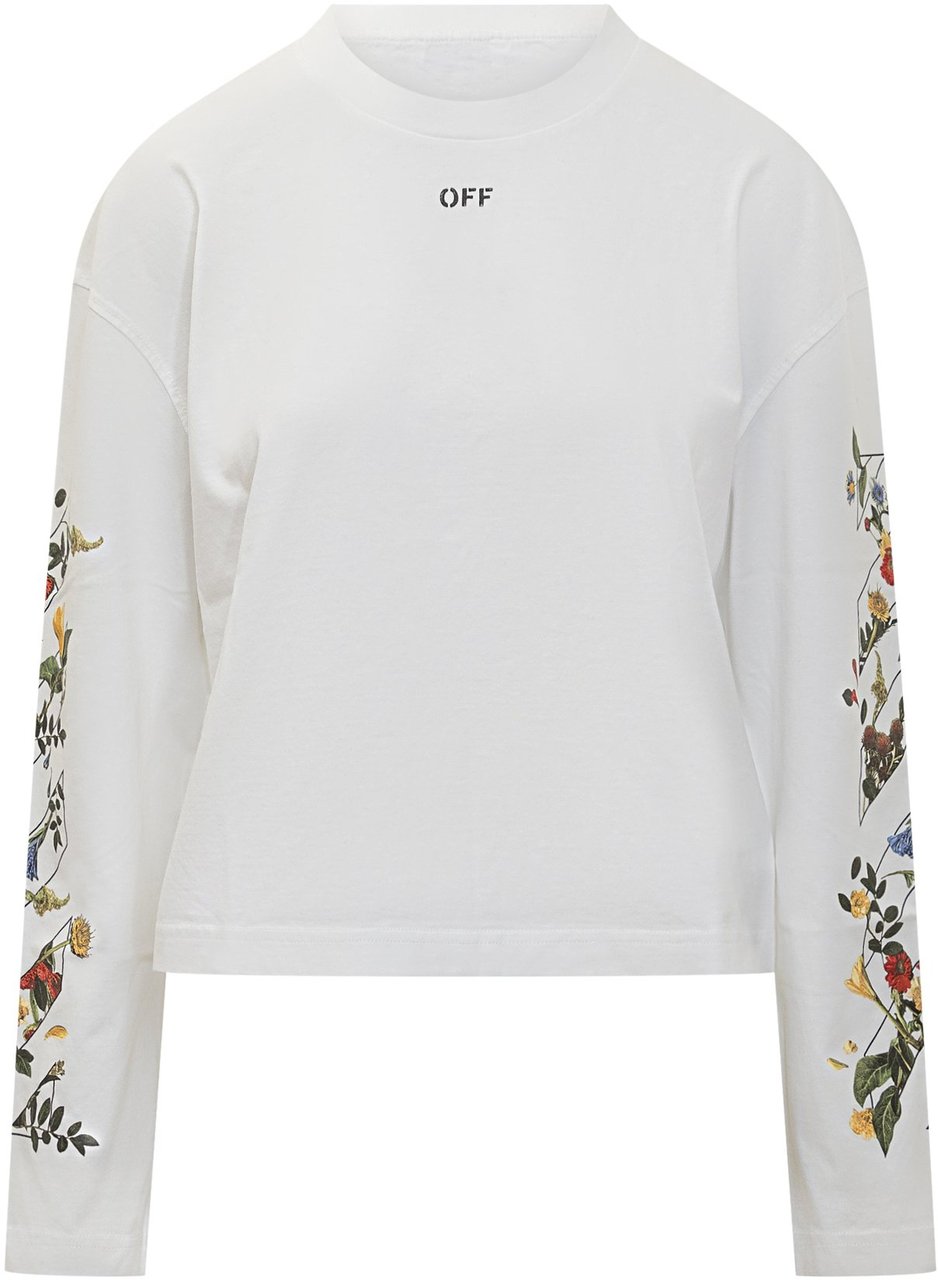 OFF-WHITE Arrow Flower Long Sleeve Bianco Wit