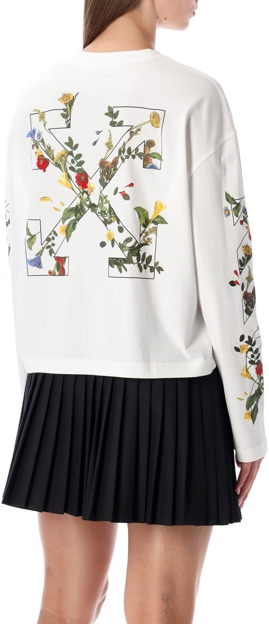 OFF-WHITE Arrow Flower Long Sleeve Bianco Wit