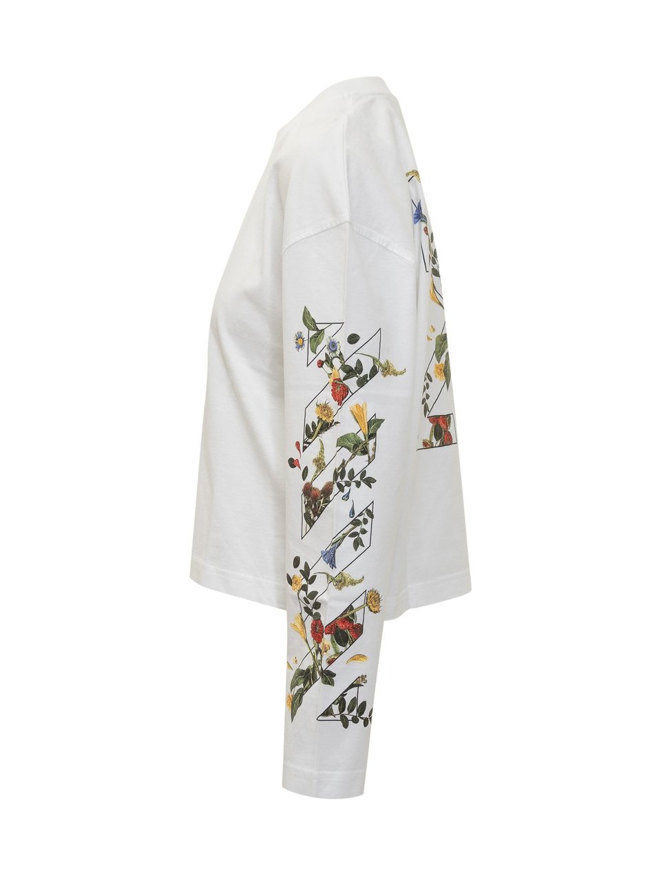 OFF-WHITE Arrow Flower Long Sleeve Bianco Wit