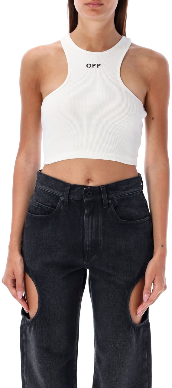 OFF-WHITE Rowing Top Bianco Wit