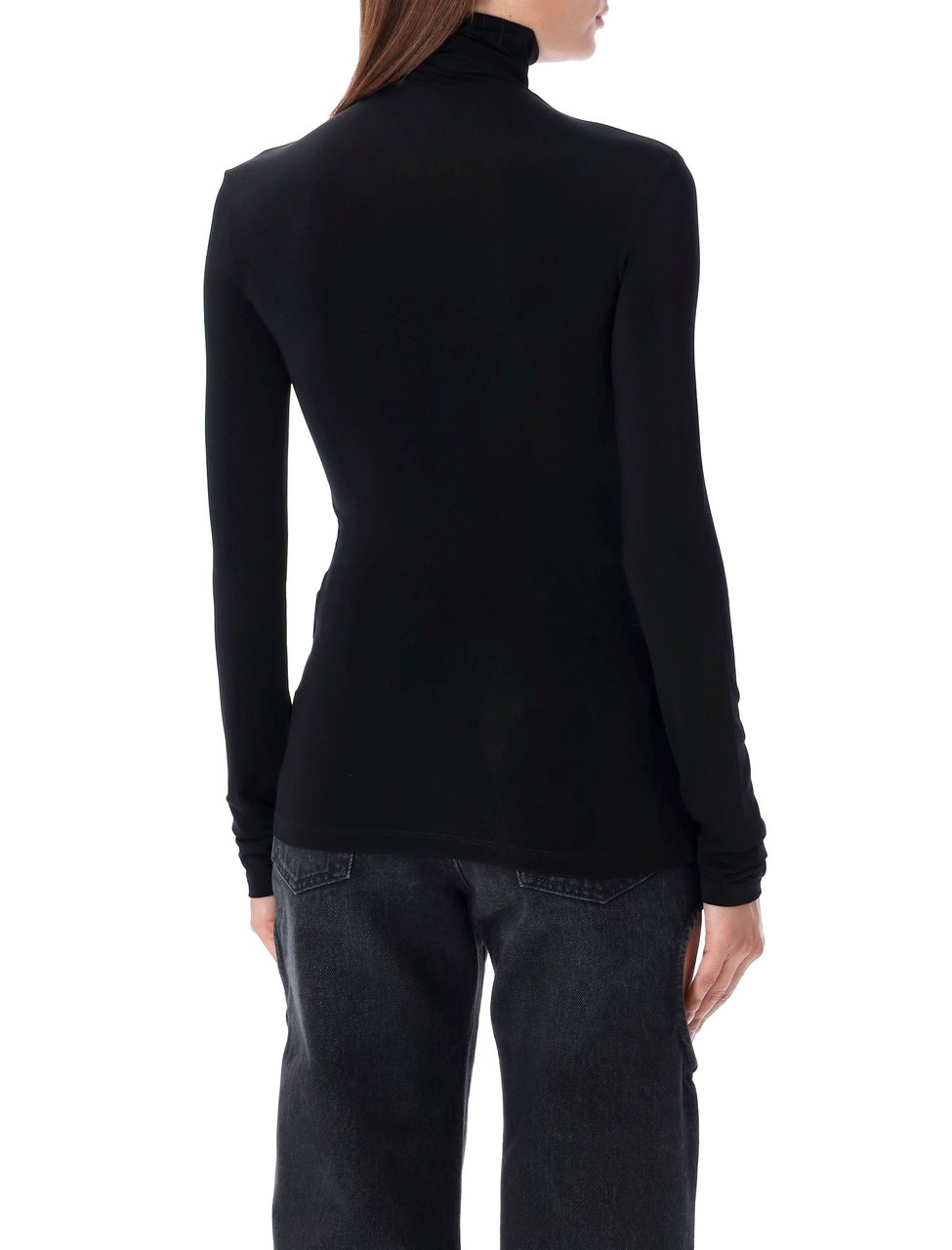 OFF-WHITE High Neck Top Nero Zwart