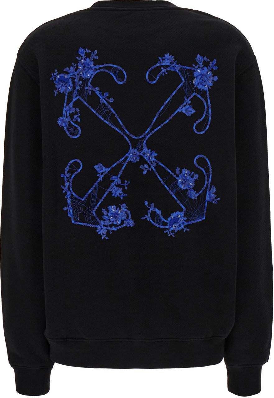 OFF-WHITE Off White Black cotton oversize sweatshirt Zwart