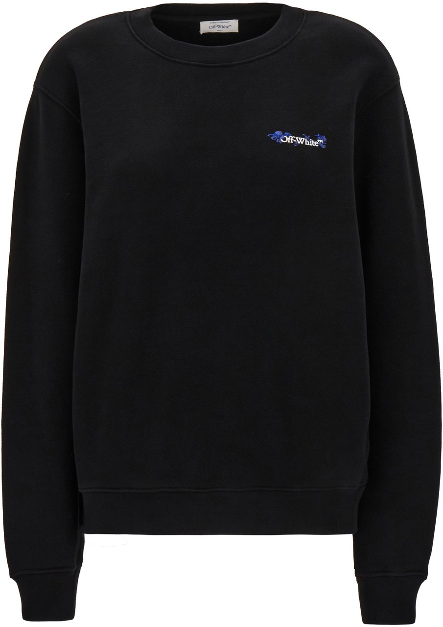 OFF-WHITE Off White Black cotton oversize sweatshirt Zwart