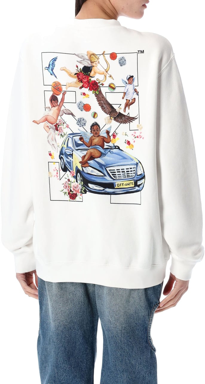 OFF-WHITE Fresco Arrow sweatshirt Wit