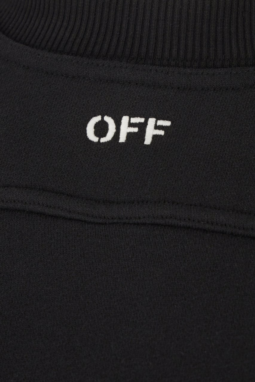 OFF-WHITE Off White Black cotton sweatshirt Zwart