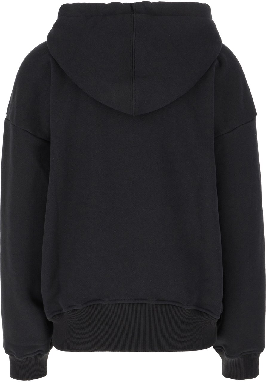 OFF-WHITE Off White Black cotton oversize sweatshirt Zwart