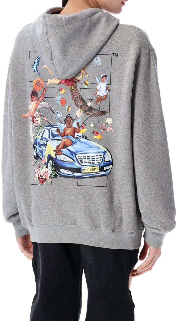 OFF-WHITE Fresco Arrow hoodie Grijs