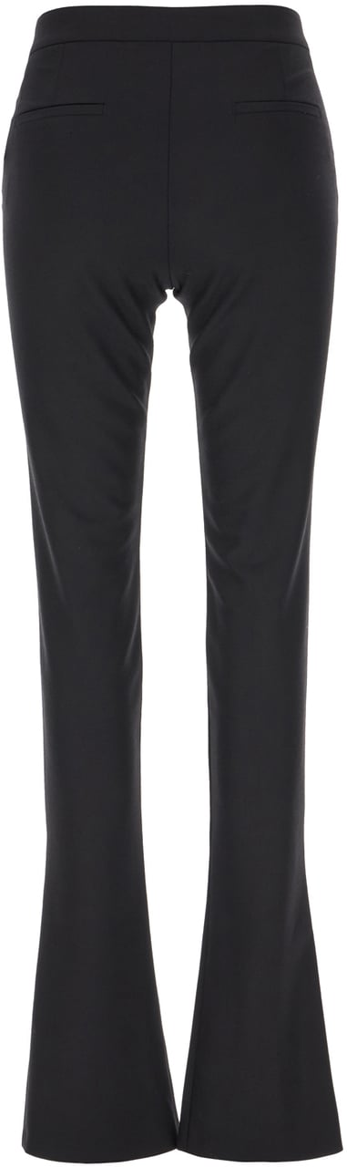 OFF-WHITE Off White Black stretch polyester blend pants Zwart