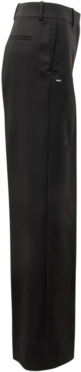 OFF-WHITE Pantaloni Off-White Neri a Gamba Larga Zwart