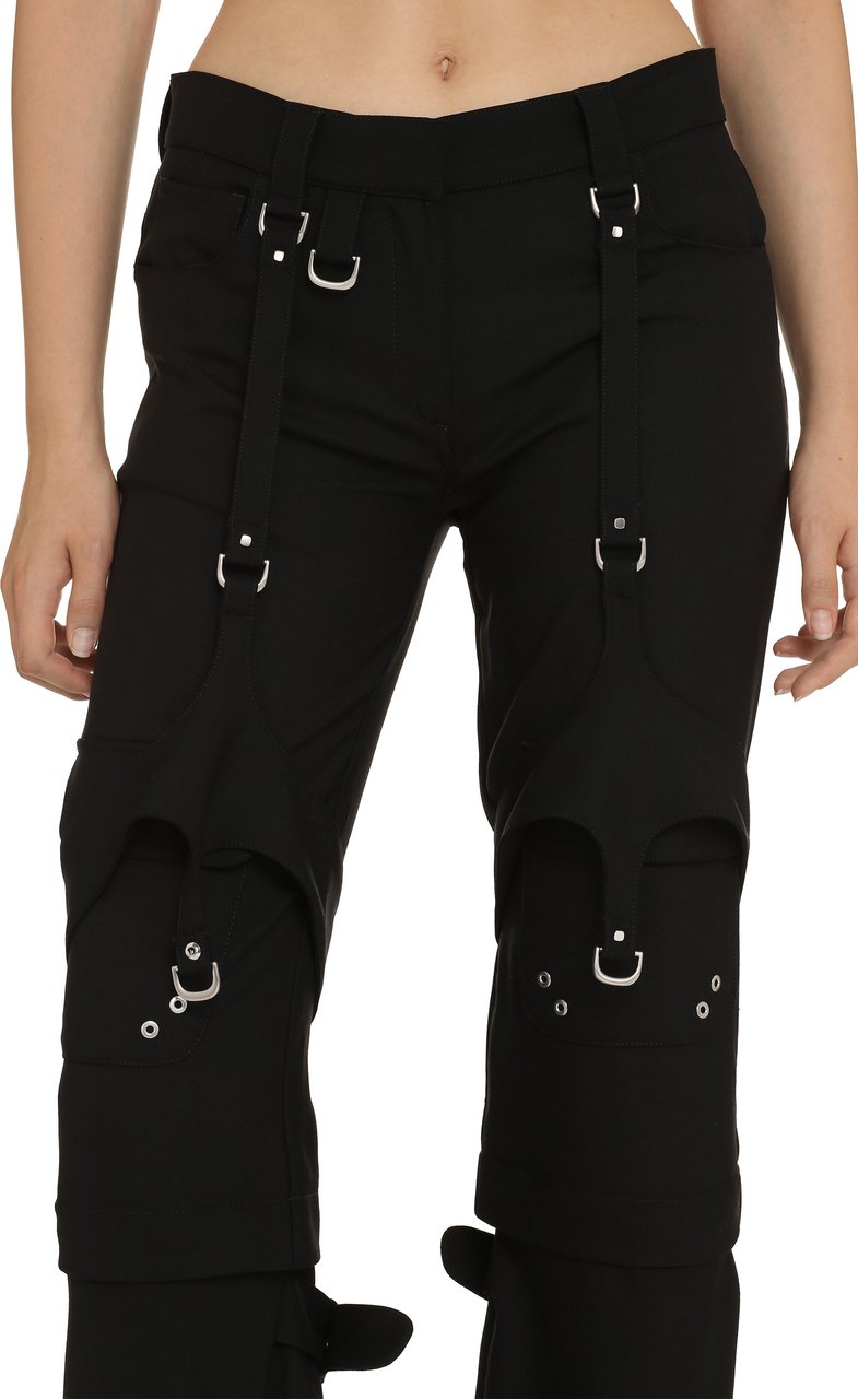 OFF-WHITE Wool blend cargo trousers Zwart